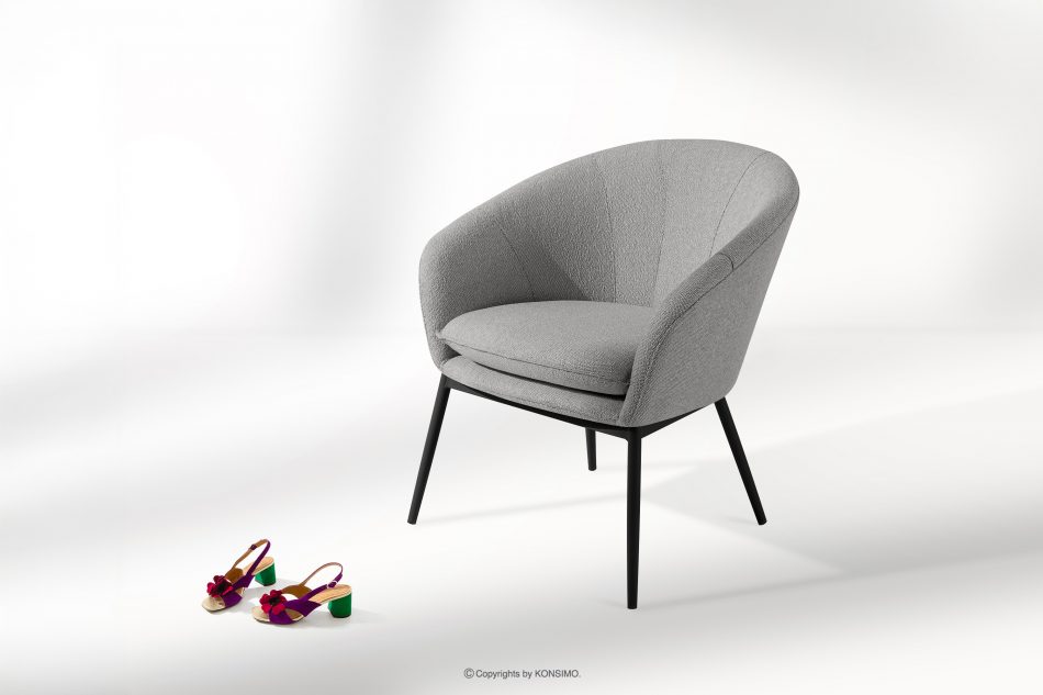 SOLIS Záhradný nábytok kreslá a stôl sivý/čierny sivá/čierna - obrázok 14