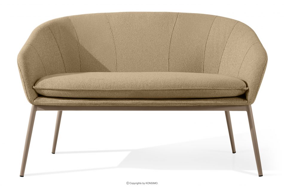 SOLIS Záhradná pohovka z nepremokavej látky teplá béžová/béžová teplá béžová/béžová - obrázok 0