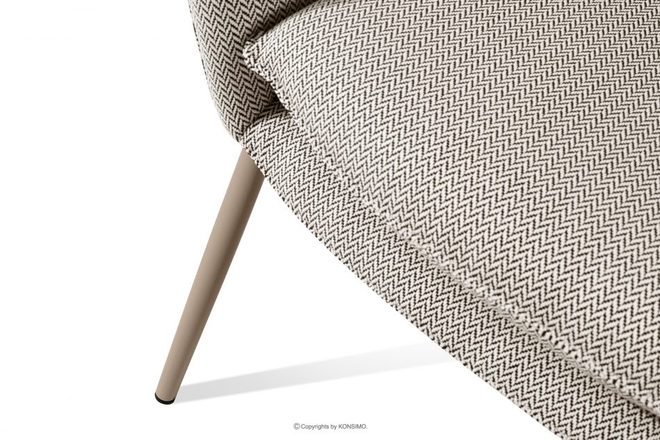 SOLIS Zahradná pohovka z nepremokavej tkaniny hnedá/biela/béžová hnedá/biela/béžová - obrázok 7