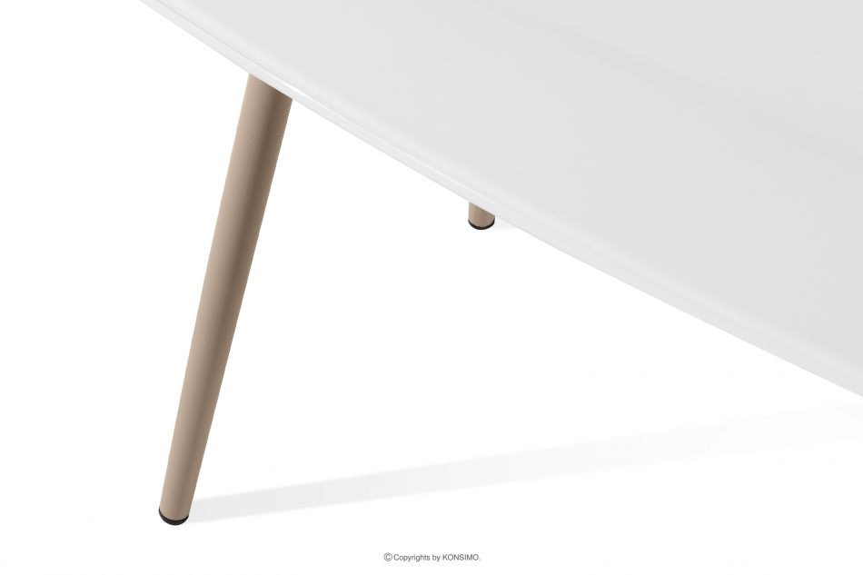 SOLIS Veľký záhradný stolík biela/béžová biela/béžová - obrázok 5