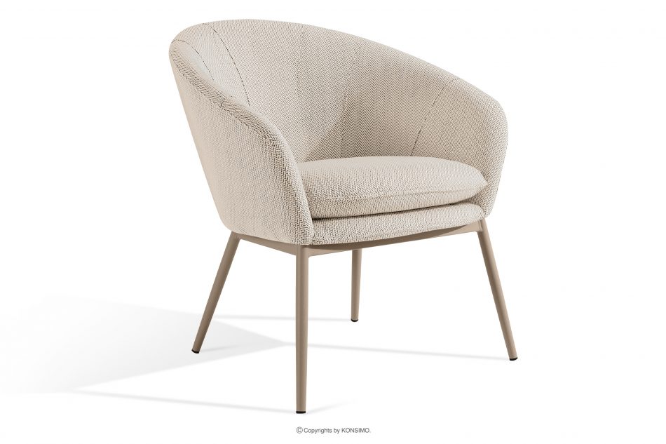 SOLIS Sada záhradného nábytku z nepremokavej látky biela/béžová biela/béžová - obrázok 6