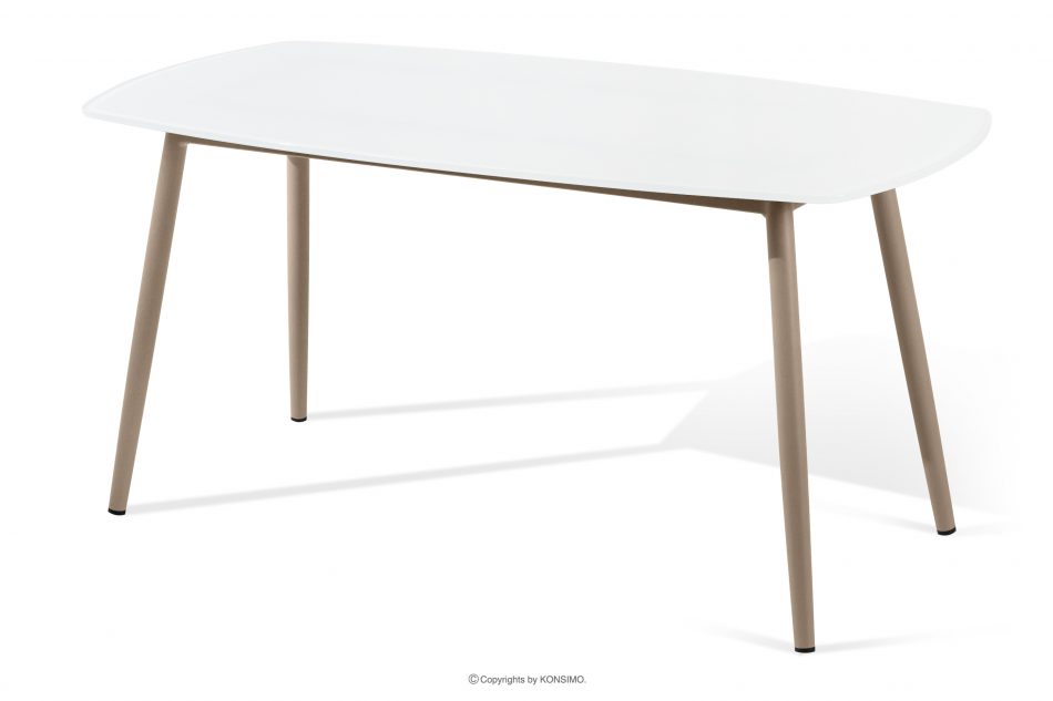 SOLIS Sada záhradného nábytku z nepremokavej látky biela/béžová biela/béžová - obrázok 13