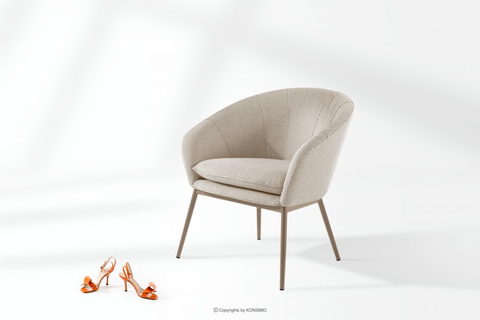 SOLIS Sada záhradného nábytku z nepremokavej látky biela/béžová biela/béžová - obrázok 17