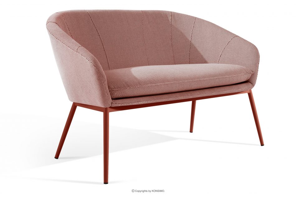 SOLIS Sada záhradného nábytku z vodoodolnej tkaniny bordová/biela/hrdzavá bordová/biela/červená - obrázok 3