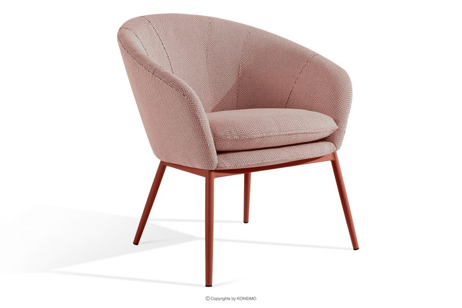 SOLIS Sada záhradného nábytku z vodoodolnej tkaniny bordová/biela/hrdzavá bordová/biela/červená - obrázok 6