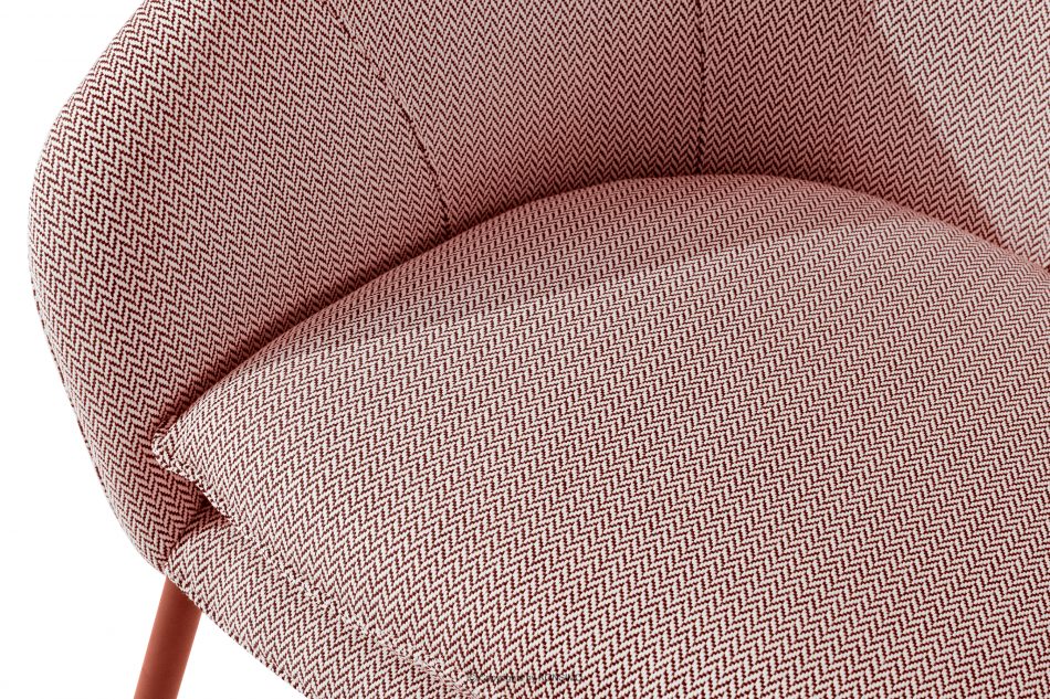 SOLIS Sada záhradného nábytku z vodoodolnej tkaniny bordová/biela/hrdzavá bordová/biela/červená - obrázok 8