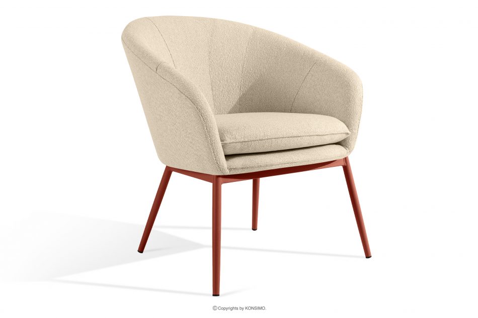 SOLIS Záhradný nábytok z nepremokavého materiálu krémová/hrdzavá krémová/ryžová - obrázok 3