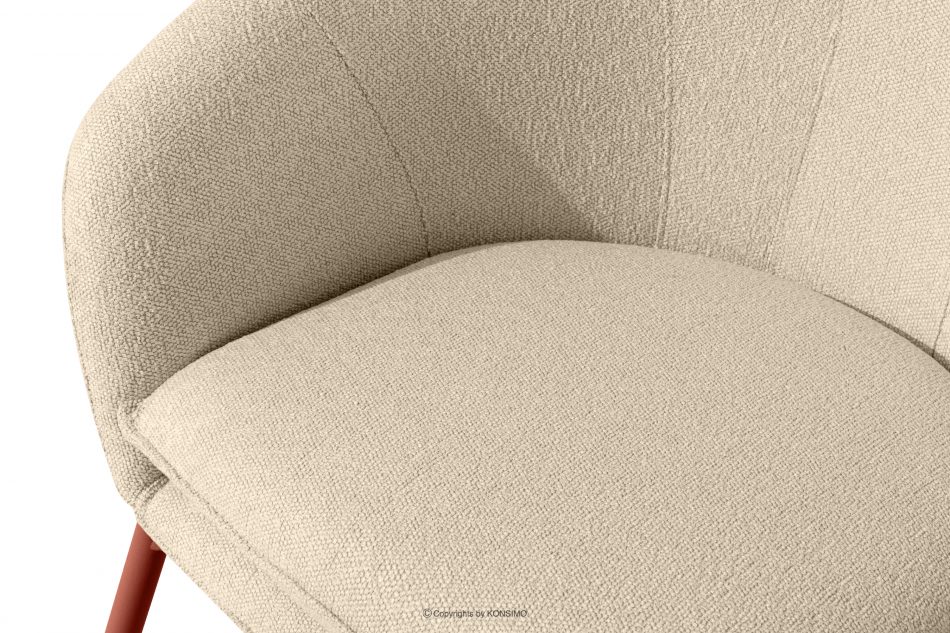 SOLIS Záhradný nábytok z nepremokavého materiálu krémová/hrdzavá krémová/ryžová - obrázok 5