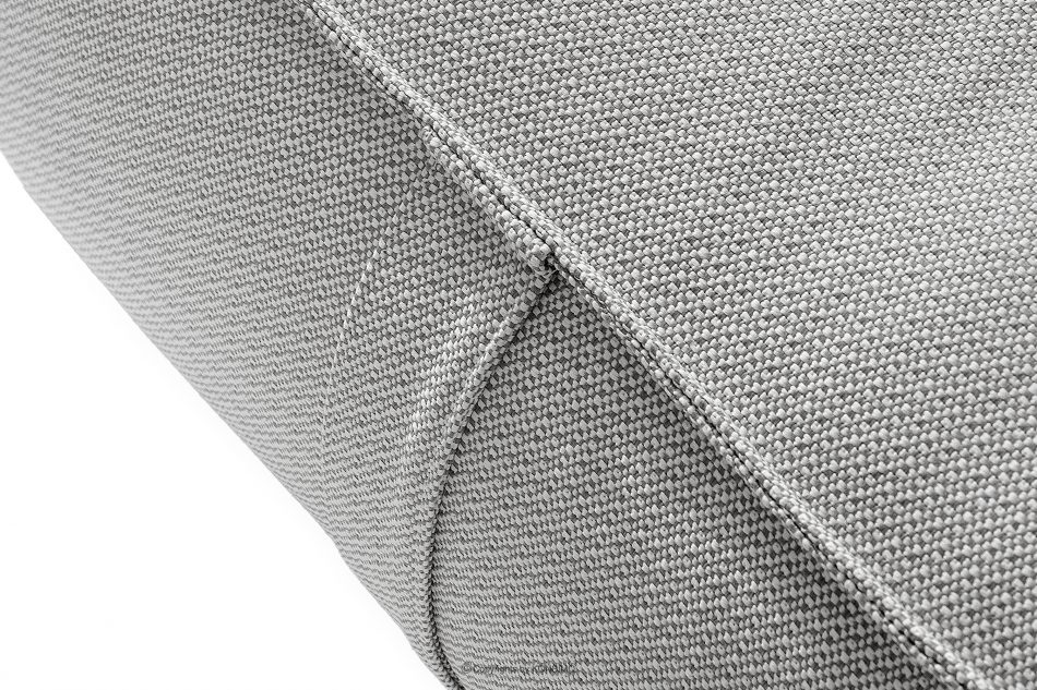 LOVIA Mäkká záhradná taburetka z tkanej vonkajšej látky tmavo sivá/biela tmavo sivá/biela - obrázok 4