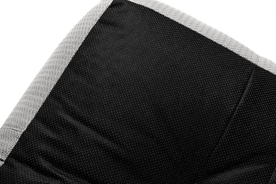 LOVIA Mäkká záhradná taburetka z tkanej vonkajšej látky tmavo sivá/biela tmavo sivá/biela - obrázok 6