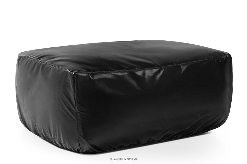 LOVIA Mäkká záhradná taburetka z tkanej vonkajšej látky tmavo sivá/biela tmavo sivá/biela - obrázok 9