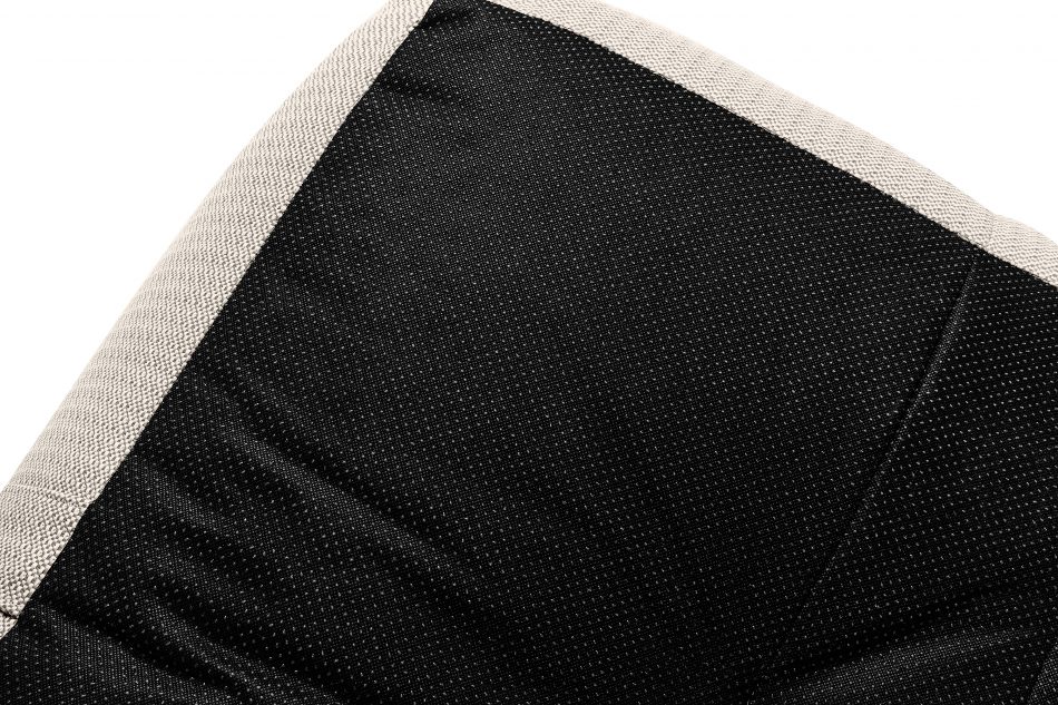 LOVIA Mäkká záhradná taburetka z tkanej vonkajšej látky tmavo béžová/biela tmavá béžová/biela - obrázok 6