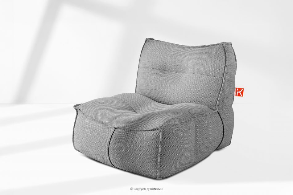 LOVIA Pohodlné záhradné kreslo z tkanej vonkajšej látky, čierna/biela čierna/biela - obrázok 15