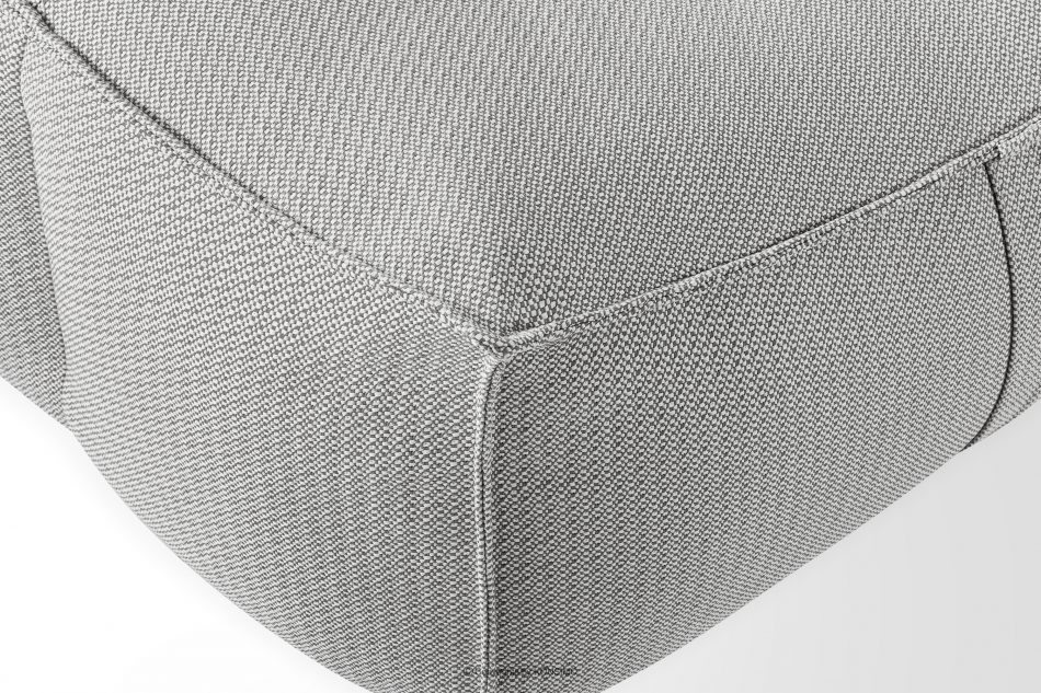 LOVIA Mäkký záhradný kreslo z tkanej vonkajšej látky tmavo šedá/biela tmavo sivá/biela - obrázok 8