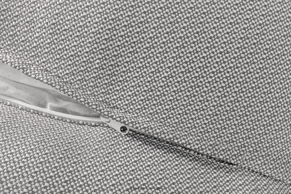 LOVIA Mäkký záhradný kreslo z tkanej vonkajšej látky tmavo šedá/biela tmavo sivá/biela - obrázok 11