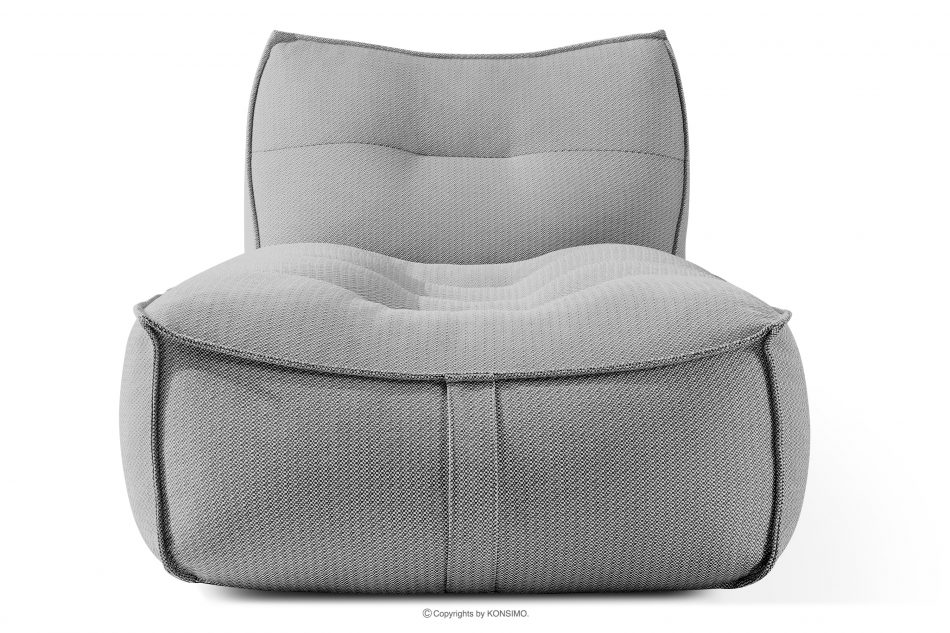 LOVIA Pohodlné záhradné lehátko z tkanej vonkajšej látky čierna/biela čierna/biela - obrázok 0