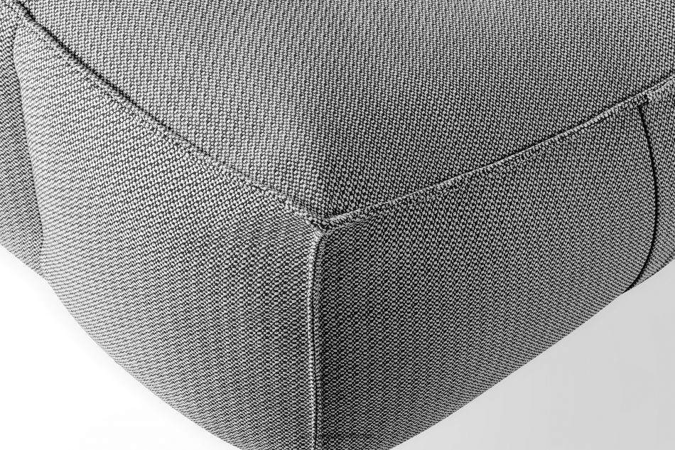 LOVIA Pohodlné záhradné lehátko z tkanej vonkajšej látky čierna/biela čierna/biela - obrázok 8