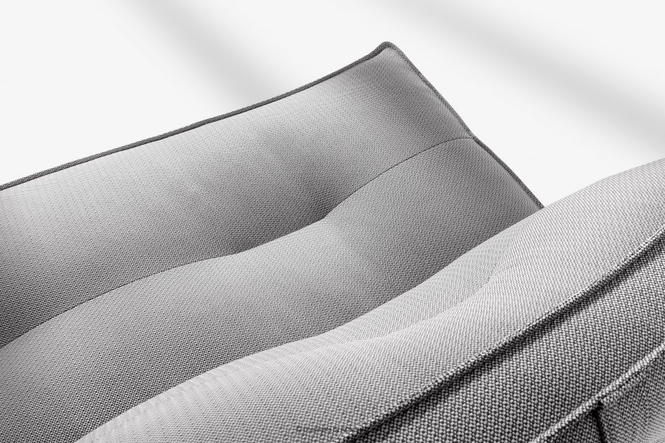 LOVIA Mäkká záhradná pohovka z tkanej vonkajšej látky tmavo šedá/biela tmavo sivá/biela - obrázok 6