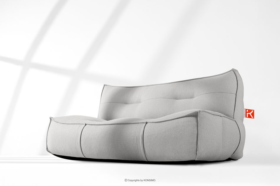 LOVIA Mäkká záhradná pohovka z tkanej vonkajšej látky tmavo šedá/biela tmavo sivá/biela - obrázok 17