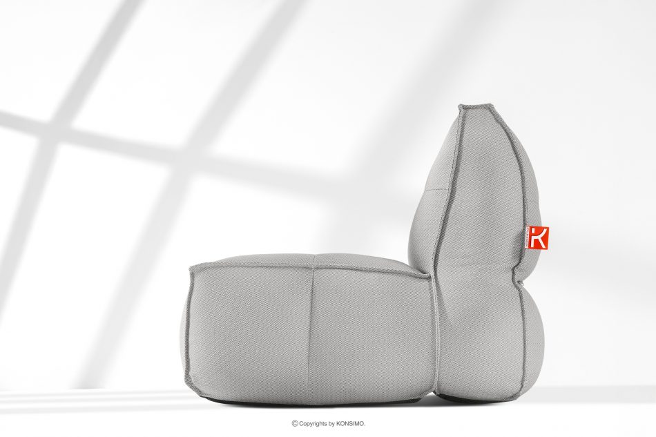 LOVIA Mäkká záhradná pohovka z tkanej vonkajšej látky tmavo šedá/biela tmavo sivá/biela - obrázok 18