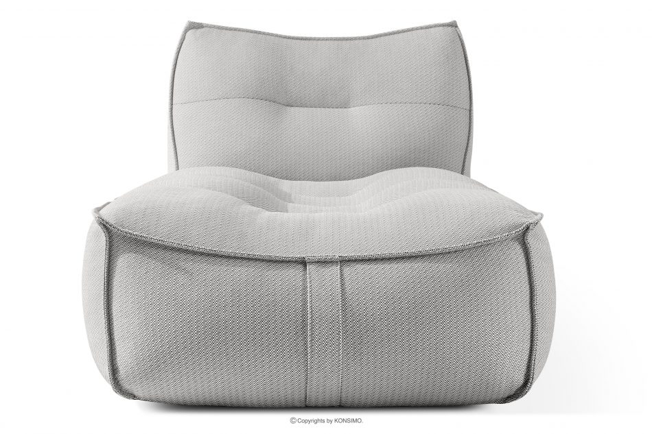 LOVIA Mäkká záhradná lehátka z tkanej vonkajšej látky, 2 ks, tmavo sivá/biela tmavo sivá/biela - obrázok 2