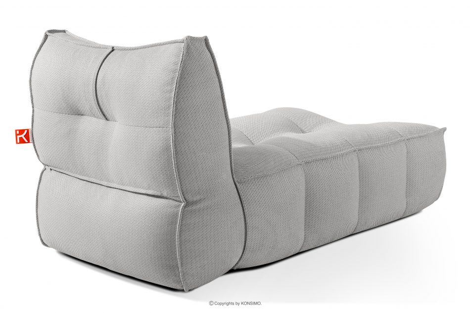 LOVIA Mäkká záhradná lehátka z tkanej vonkajšej látky, 2 ks, tmavo sivá/biela tmavo sivá/biela - obrázok 5