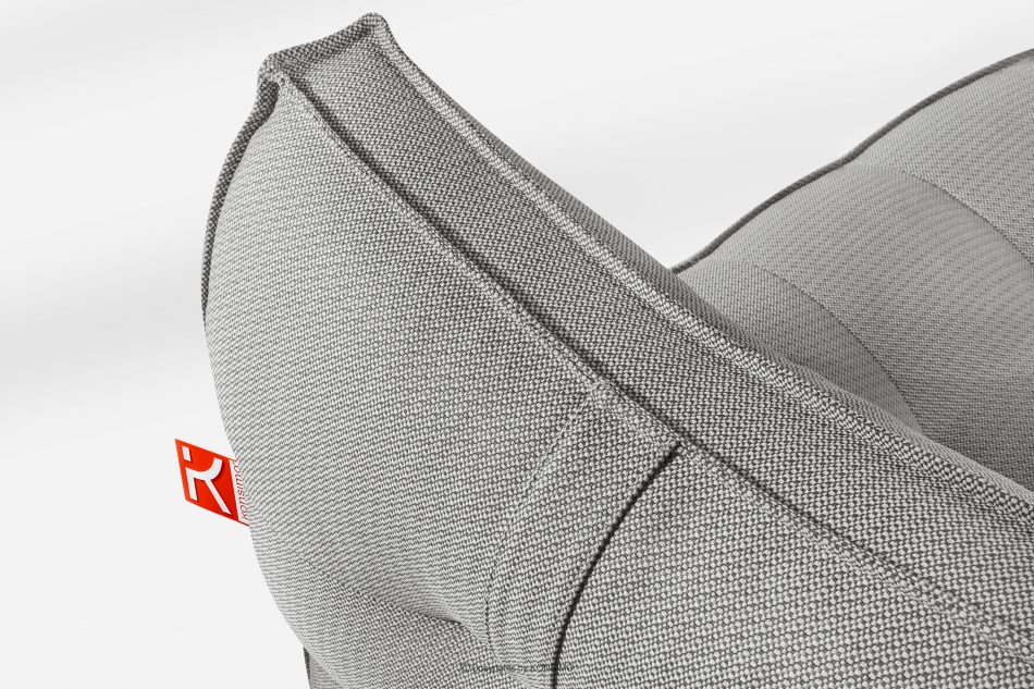 LOVIA Mäkká záhradná lehátka z tkanej vonkajšej látky, 2 ks, tmavo sivá/biela tmavo sivá/biela - obrázok 6