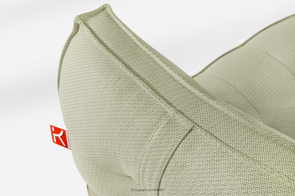 LOVIA Mäkká záhradná lehátka z tkanej vonkajšej látky, 2 ks, svetlo zelená/biela svetlo zelená/biela - obrázok 6