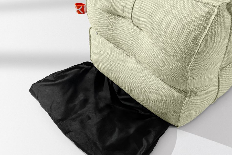 LOVIA Mäkká záhradná lehátka z tkanej vonkajšej látky, 2 ks, svetlo zelená/biela svetlo zelená/biela - obrázok 11