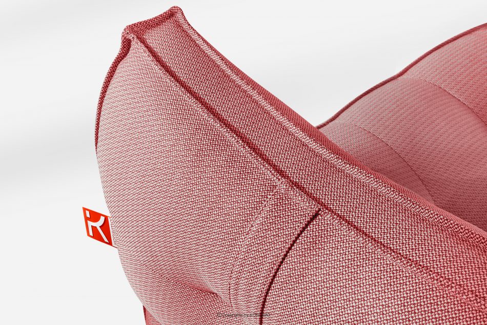 LOVIA Pohodlné záhradné lehátko z tkanej vonkajšej látky, 2 ks, červená/biela červená/biela - obrázok 6