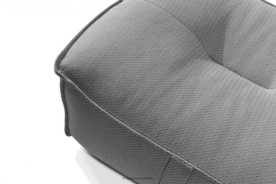 LOVIA Pohodlné záhradné kreslo a taburetka z tkanej vonkajšej látky čierna/biela čierna/biela - obrázok 17