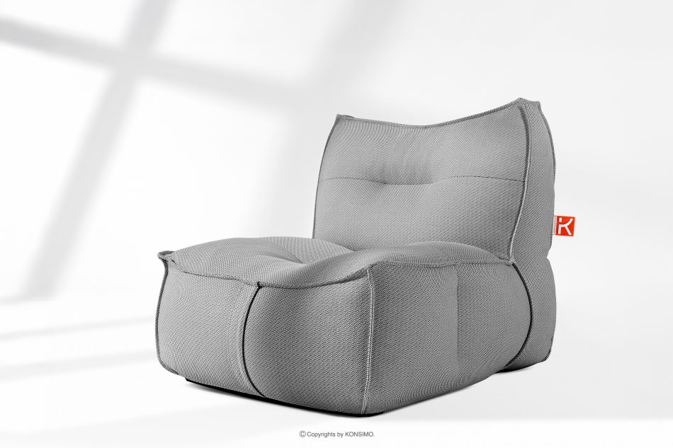 LOVIA Pohodlné záhradné kreslo a taburetka z tkanej vonkajšej látky čierna/biela čierna/biela - obrázok 24