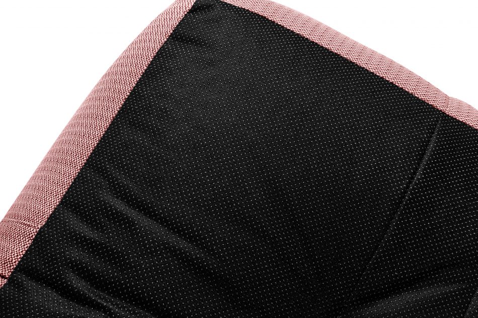 LOVIA Pohodlné záhradné kreslo a taburetka z tkanej vonkajšej látky červená/biela červená/biela - obrázok 19