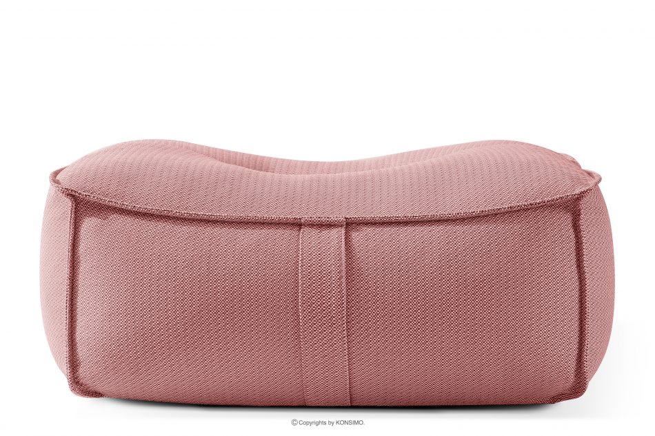 LOVIA Sada záhradného nábytku z tkanej vonkajšej látky červená/biela červená/biela - obrázok 15