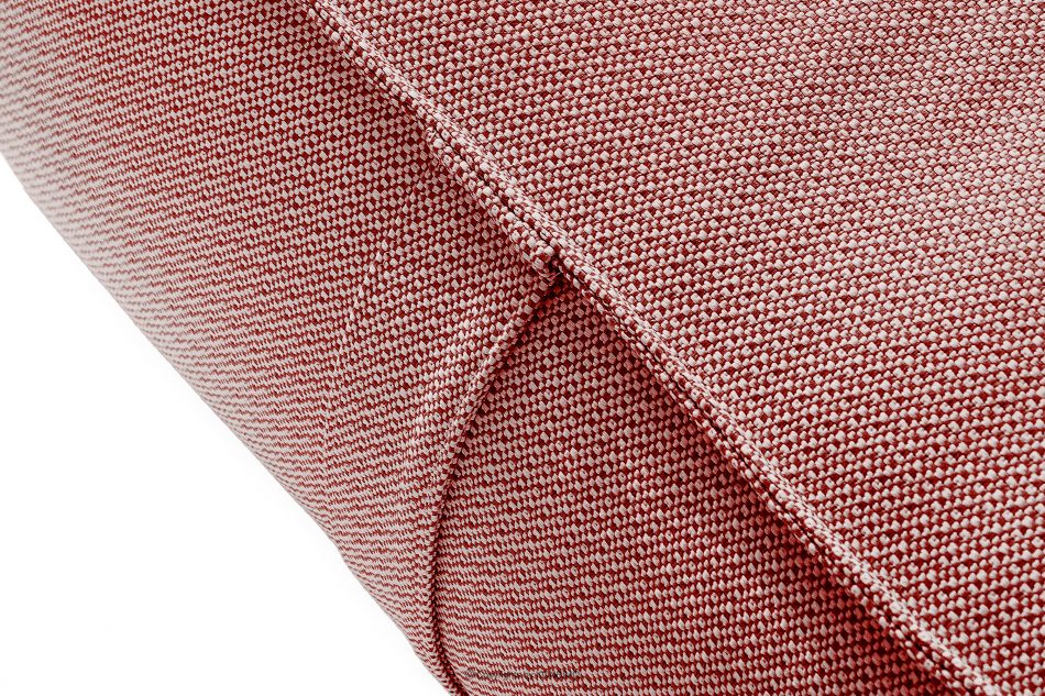 LOVIA Sada záhradného nábytku z tkanej vonkajšej látky červená/biela červená/biela - obrázok 18