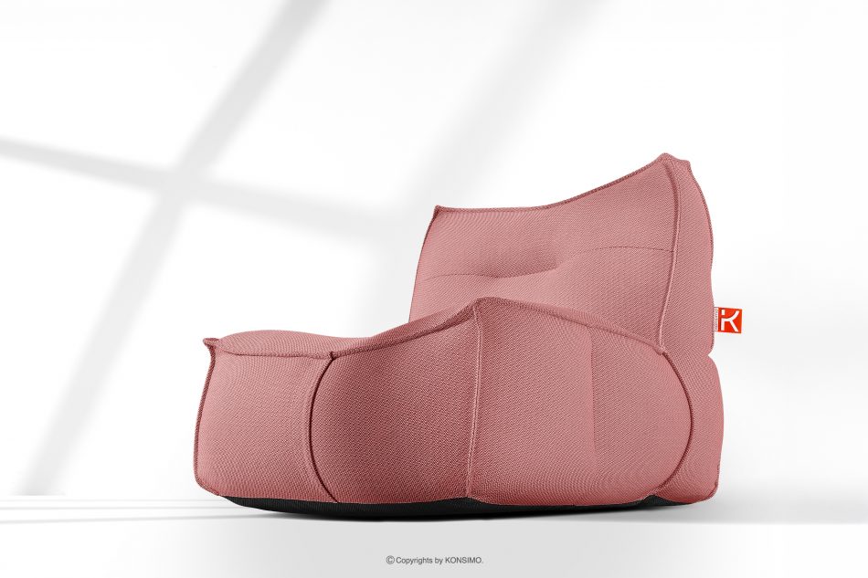 LOVIA Sada záhradného nábytku z tkanej vonkajšej látky červená/biela červená/biela - obrázok 31