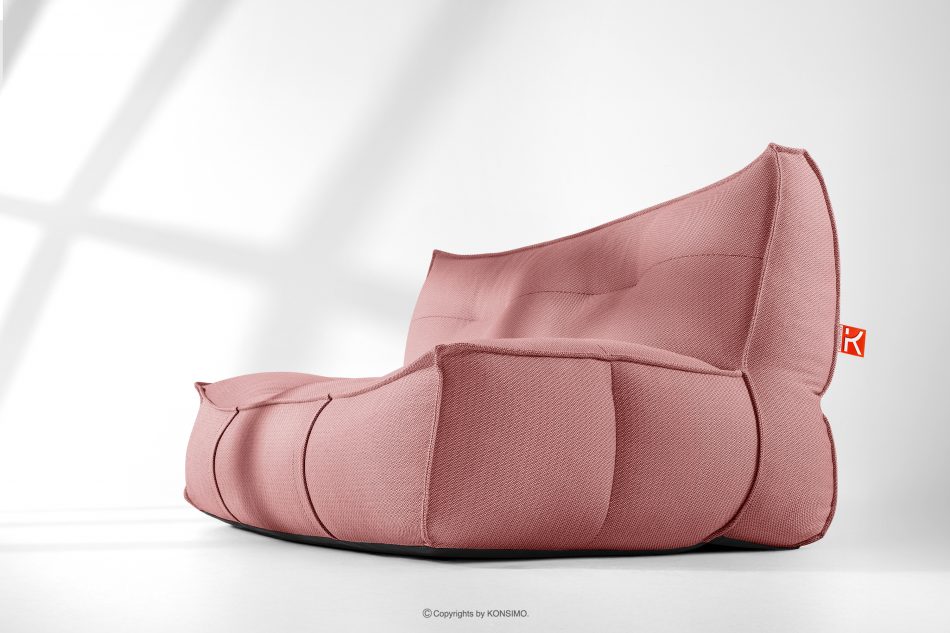 LOVIA Sada záhradného nábytku z tkanej vonkajšej látky červená/biela červená/biela - obrázok 33