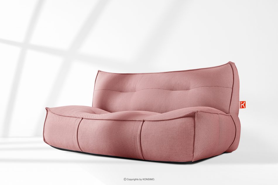 LOVIA Sada záhradného nábytku z tkanej vonkajšej látky červená/biela červená/biela - obrázok 35