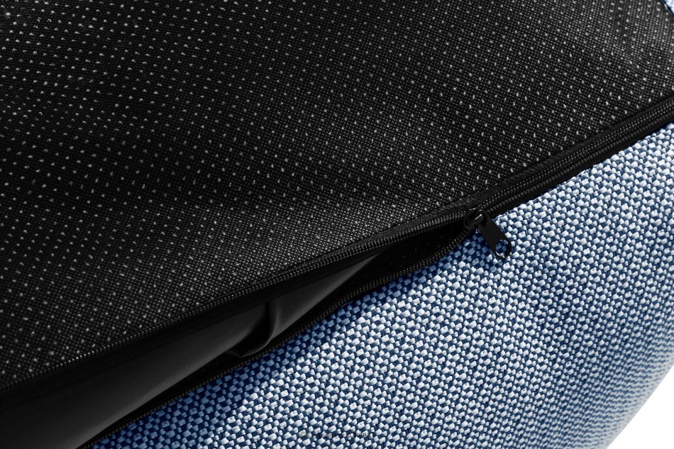 LOVIA Sada záhradného nábytku z tkanej vonkajšej látky tmavomodrá/biela tmavo modrá/biela - obrázok 20