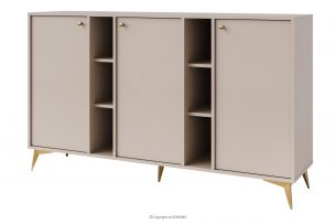 FLOREN, https://konsimo.sk/kolekcie/floren/ Krémová komoda na zlatých nohách krémová/zlatá - obrázok