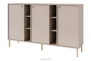 FLOREN, https://konsimo.sk/kolekcie/floren/ Komoda na zlatých nohách krémová krémová/zlatá - obrázok