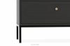 TILA Komoda s čiernymi nožičkami čierna - obrázok 3