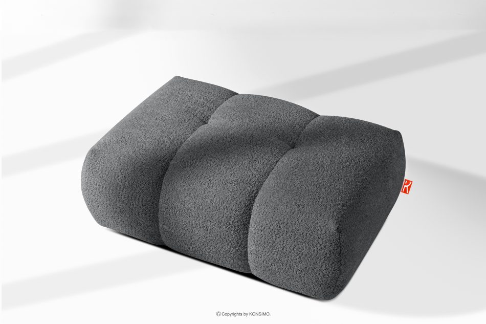 LIRA Puf boucle v štýle japandi tmavo sivá tmavo sivá - obrázok 8