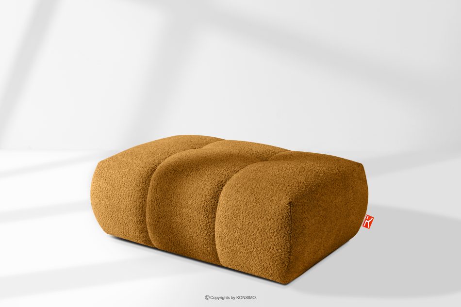 LIRA Puf boucle v štýle japandi medová medová - obrázok 7