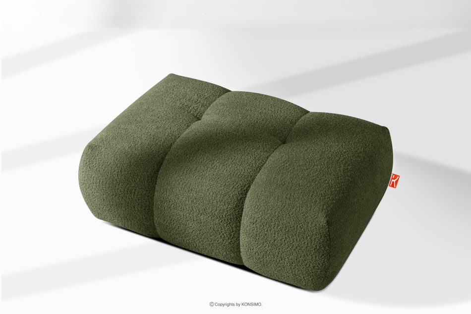 LIRA Puf boucle v štýle japandi olivová olivová - obrázok 8