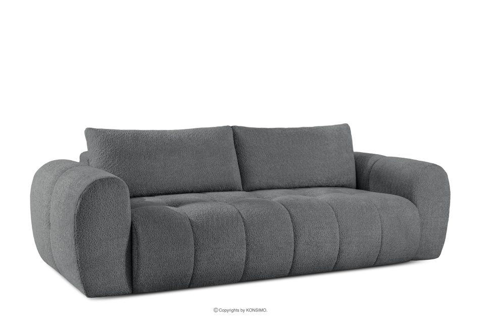 LIRA Sofa boucle v štýle japandi tmavo sivá tmavo sivá - obrázok 2