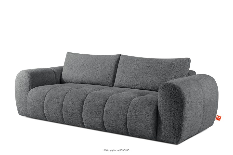 LIRA Sofa boucle v štýle japandi tmavo sivá tmavo sivá - obrázok 3