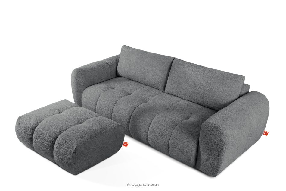LIRA Sofa boucle v štýle japandi tmavo sivá tmavo sivá - obrázok 6