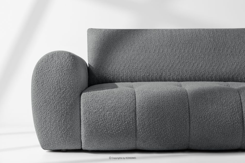 LIRA Sofa boucle v štýle japandi tmavo sivá tmavo sivá - obrázok 8