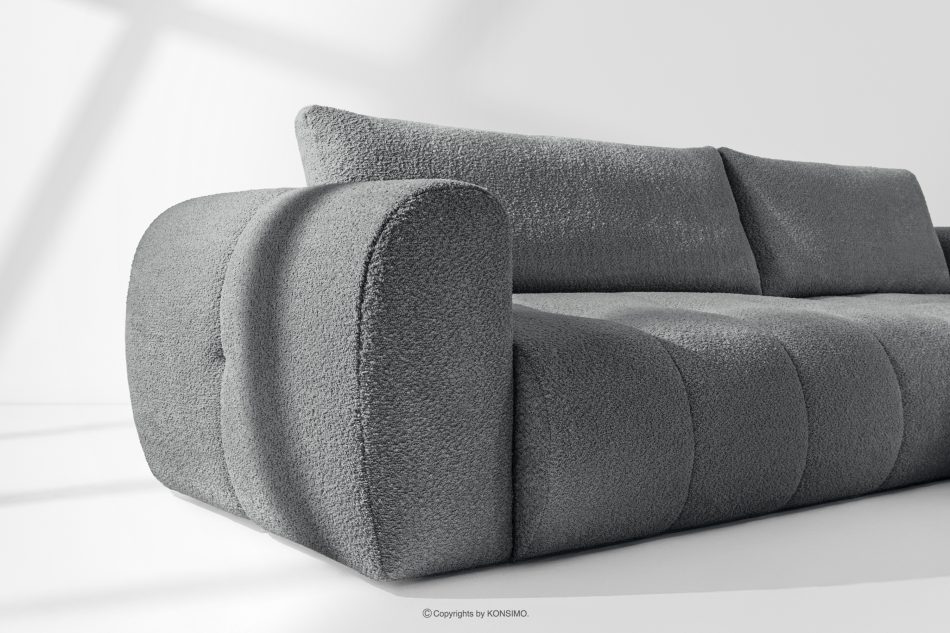 LIRA Sofa boucle v štýle japandi tmavo sivá tmavo sivá - obrázok 13